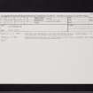 Dunfermline, NT08NE 14, Ordnance Survey index card, Recto
