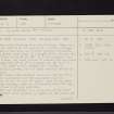 Tuilyies, NT08NW 3, Ordnance Survey index card, page number 1, Recto