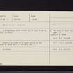 Stobo Mill, NT13NE 27, Ordnance Survey index card, Recto