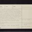Hamildean Hill, NT14SE 5, Ordnance Survey index card, page number 2, Verso