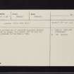 Drochil, NT14SE 7, Ordnance Survey index card, Recto