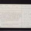 Lyne, NT14SE 11, Ordnance Survey index card, Recto