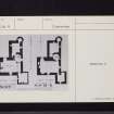 Bavelaw Castle, Outbuildings And Stables, NT16SE 4, Ordnance Survey index card, Recto