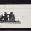 Horsburgh Castle, NT23NE 6, Ordnance Survey index card, Recto