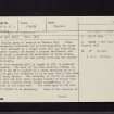 Chester Rig, Glen, NT23SE 2, Ordnance Survey index card, page number 1, Recto