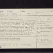 Sheriff Muir, NT24SW 1, Ordnance Survey index card, Recto