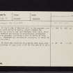 Englands Hill, NT26NE 31, Ordnance Survey index card, Recto