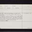Wolfcleughhead, NT30NW 4, Ordnance Survey index card, Recto