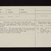 'Helvellyn' , Quair Water, NT33SW 10, Ordnance Survey index card, Recto