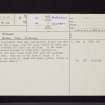 Pathhead, NT36SE 13, Ordnance Survey index card, page number 1, Recto