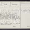 Prestonpans, Harlawhill House, NT37SE 30, Ordnance Survey index card, page number 1, Recto