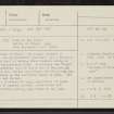 Battle Of Pinkie, Howe Mire, NT37SE 38, Ordnance Survey index card, Recto