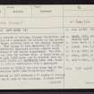 Inveresk, Musselburgh, NT37SW 13, Ordnance Survey index card, page number 1, Recto