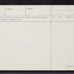 Belfield, Fisherrow, NT37SW 42, Ordnance Survey index card, page number 2, Verso