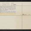 Selkirk, General, NT42NE 8, Ordnance Survey index card, page number 2, Verso