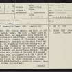 Torwoodlee Tower, NT43NE 3, Ordnance Survey index card, page number 1, Recto