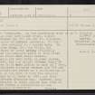 Torwoodlee, NT43NE 11, Ordnance Survey index card, page number 1, Recto