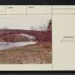 Ashiestiel Bridge, NT43NW 9, Ordnance Survey index card, Recto