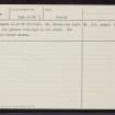 Hawick, 15 Howegate, NT51SW 13, Ordnance Survey index card, page number 2, Verso