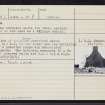 Langshaw Tower, NT53NW 3, Ordnance Survey index card, page number 2, Verso