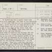 Pavilion, NT53NW 21, Ordnance Survey index card, page number 1, Recto
