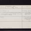 Hawkly Haugh, Dryburgh, NT53SE 12, Ordnance Survey index card, Recto