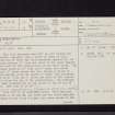 Dabshead, NT55SW 14, Ordnance Survey index card, page number 1, Recto