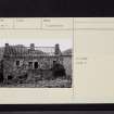 Garleton Castle, NT57NW 8, Ordnance Survey index card, page number 2, Verso
