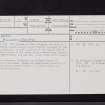 Drem, NT57NW 61, Ordnance Survey index card, page number 1, Recto