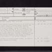 Linplum, NT57SE 22, Ordnance Survey index card, page number 1, Recto