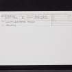 Whittingehame Mains, NT57SE 66, Ordnance Survey index card, Recto