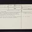 Haddington, Kilspindie, NT57SW 21, Ordnance Survey index card, page number 1, Recto