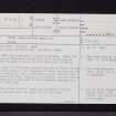 The Glen, North Berwick, Old Mills, NT58SE 6, Ordnance Survey index card, page number 1, Recto