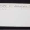 Whitekirk Hill, NT58SE 24, Ordnance Survey index card, Recto