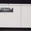 Balgone House, NT58SE 26, Ordnance Survey index card, Recto