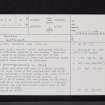 Ancrum, NT62SW 45, Ordnance Survey index card, page number 1, Recto