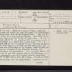 Johnscleugh, NT66NW 4, Ordnance Survey index card, page number 1, Recto