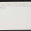 Dunbar, NT67NE 36, Ordnance Survey index card, Recto