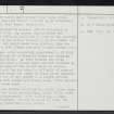 Seacliff, NT68SW 8, Ordnance Survey index card, page number 2, Verso