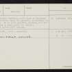 Haughhead Kip, NT72NW 15, Ordnance Survey index card, page number 3, Recto