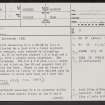 The Chesters, NT74NW 7, Ordnance Survey index card, page number 1, Recto