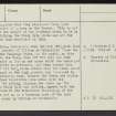 'Maiden Cross', NT81NE 42, Ordnance Survey index card, page number 3, Recto
