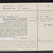 Green Humbleton, NT82NW 16, Ordnance Survey index card, page number 1, Recto