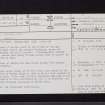 Renton Peel, NT86NW 25, Ordnance Survey index card, page number 1, Recto