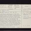 Crammag Head, NX03SE 1, Ordnance Survey index card, page number 1, Recto