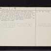 Crammag Head, NX03SE 1, Ordnance Survey index card, page number 2, Verso