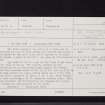 Balgreggan, NX05SE 6, Ordnance Survey index card, page number 1, Recto