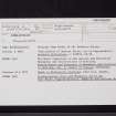 Kirklauchline, NX05SW 6, Ordnance Survey index card, Recto