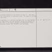 Girvan, Knockcushan, NX19NE 11, Ordnance Survey index card, page number 2, Verso