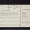 Auchenmalg, NX25SW 37, Ordnance Survey index card, page number 1, Recto